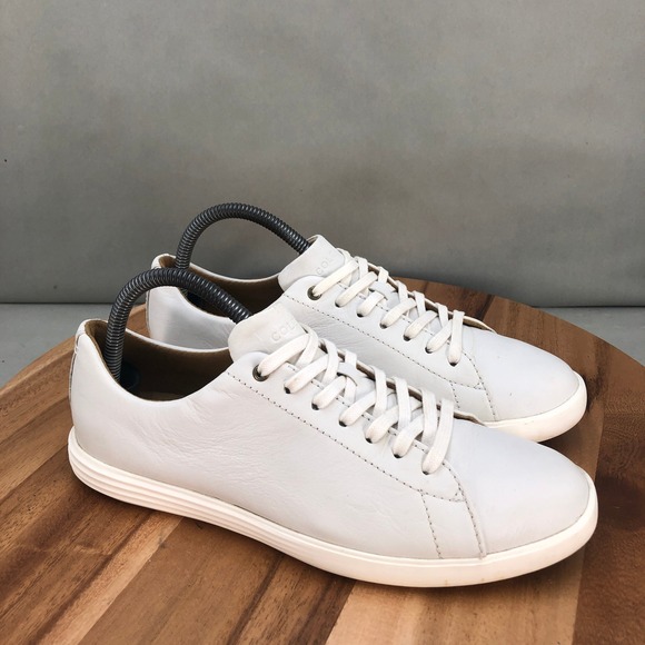 Cole Haan Grand Crosscourt II Sneaker Mens Size 7M White Leather Casual Shoes - Picture 1 of 8